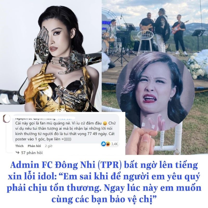Admin FC Đông Nhi xin lỗi nữ ca sĩ vì đã không bảo vệ cô