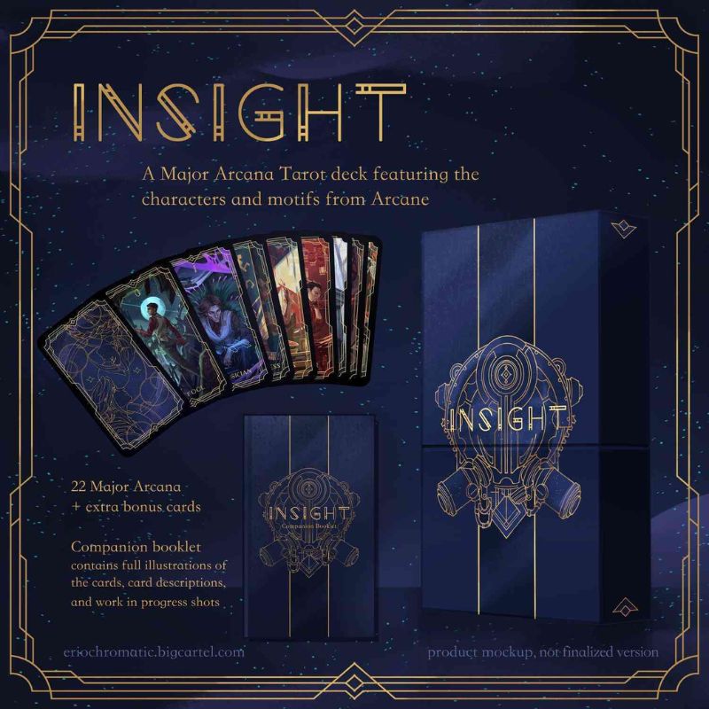 Arcane Tarot - bộ bài style LMHT visual đỉnh, ra mắt sau 6 tháng phim công chiếu Bộ Arcane Tarot gồm 22 lá