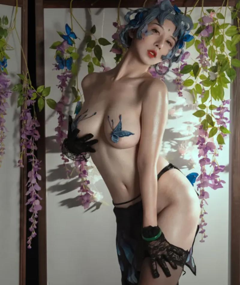 Yun Xi Xi khoe body đẹp như tranh trong bộ ảnh bán nude 7