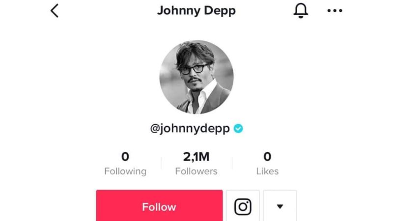 Johnny Depp's new Tiktok channel