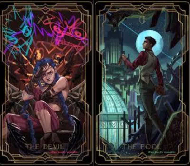 Arcane Tarot - bộ bài style LMHT visual đỉnh, ra mắt sau 6 tháng phim công chiếu Lá bài trong bộ Arcane Tarot