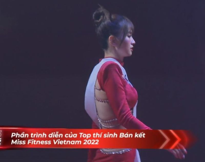 L.B trong đêm thi bán kết Miss Fitness 2022
