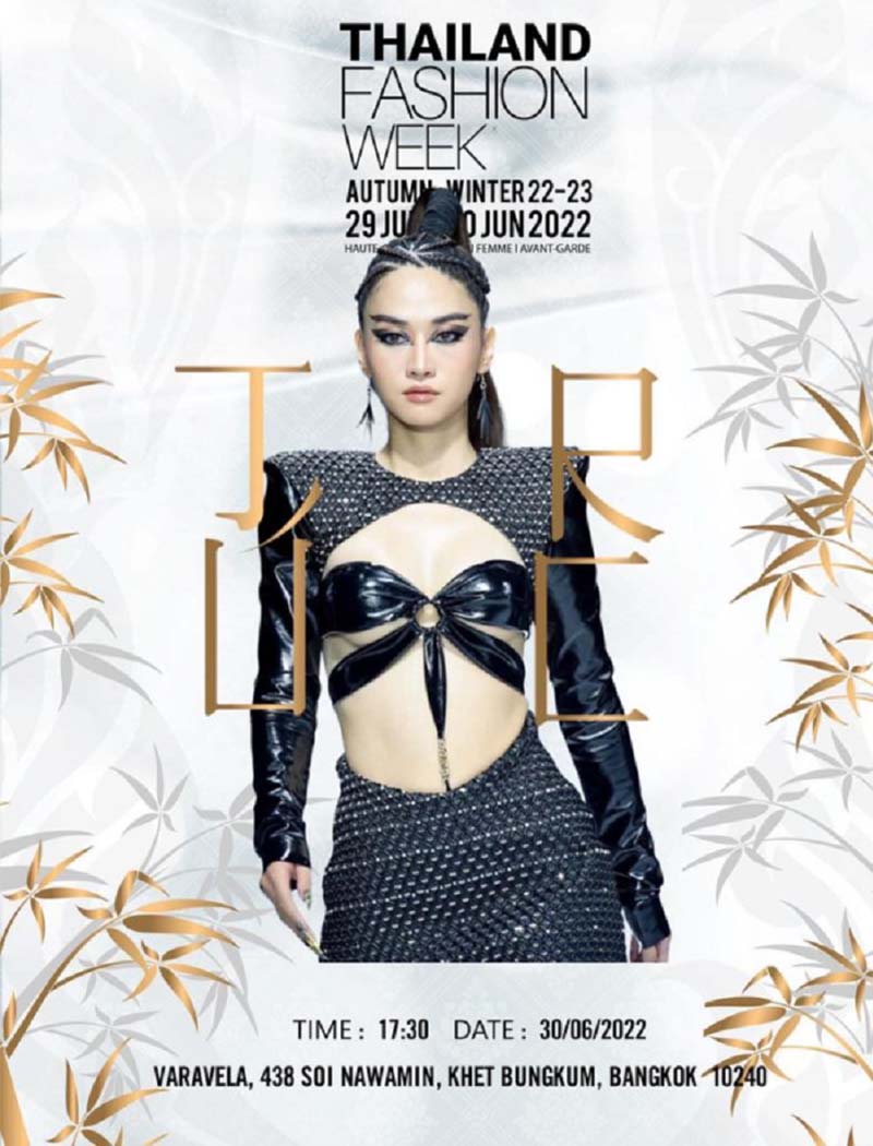 Hot TikToker người Việt khoe poster được BTC Thailand Fashion Week công bố.