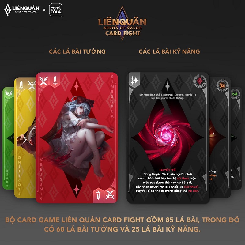 Các hình ảnh ấn tượng của Liên Quân Card Fight.