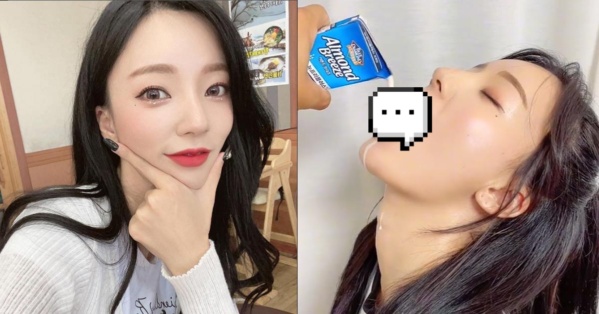 Nữ Youtuber Jini gây sốc trên livestream với cảnh được bạn trai cho uống sữa chua