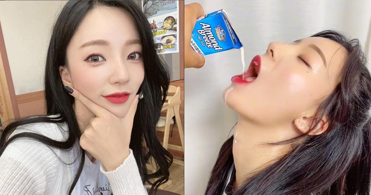 Youtuber Jini gây sốc trên livestream với cảnh uống sữa chua