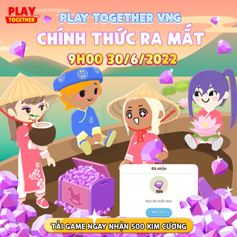 Play Together VNG chính thức ra mắt vào 9h ngày 30/6 