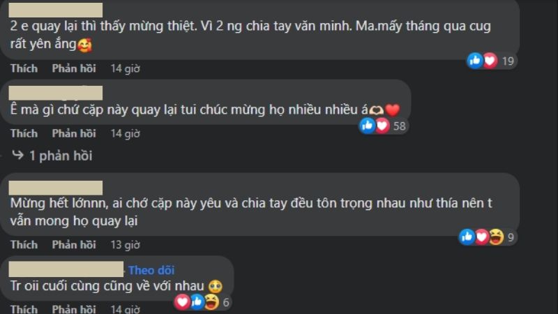 fan chúc mừng cặp đôi