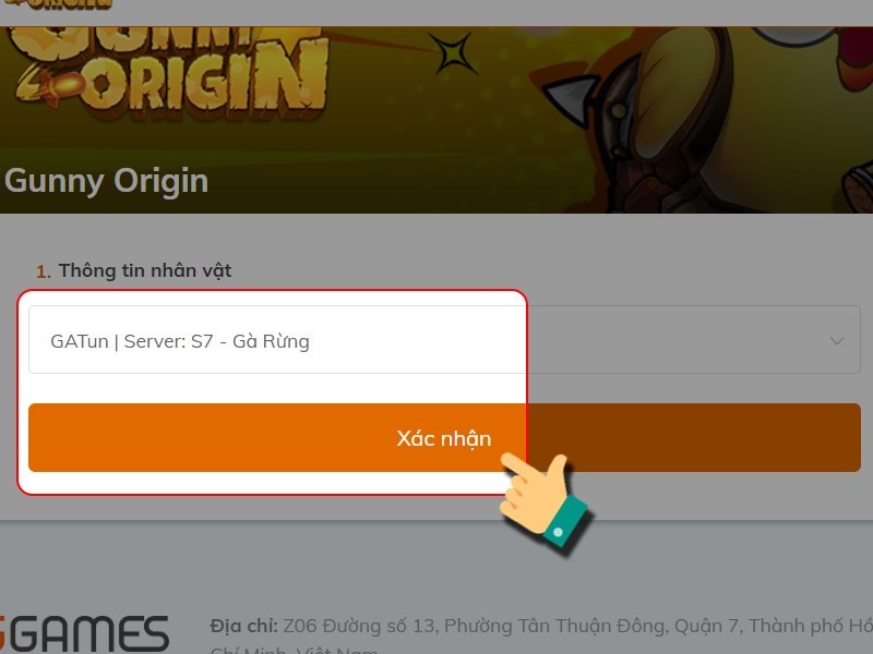 How to download Gunny Origin on the homepage