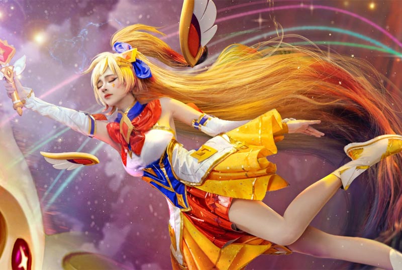 Tiểu Nhu cosplay Vệ binh Tinh tú Seraphine 6