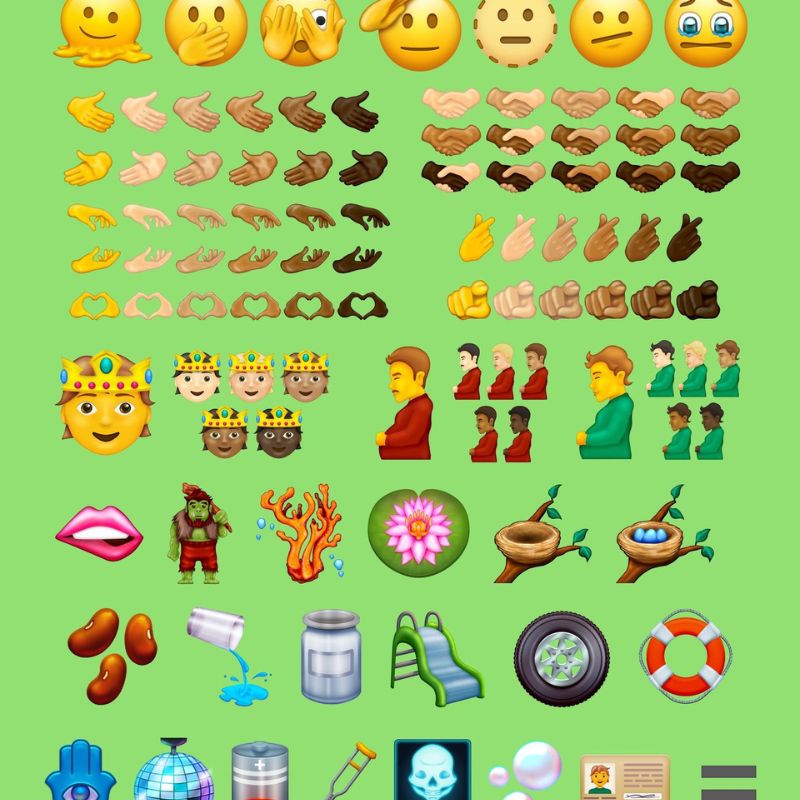 Bộ emoji mới có các icon rất thú vị
