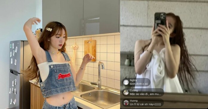 ban-gai-adc-che-khan-tam-nhay-dan-tinh-doi-huy-follow-1 Bạn gái ADC che khăn tắm và nhảy, dân tình đòi hủy follow