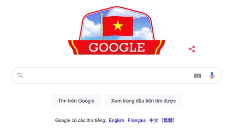 Google doodle Quốc khánh Việt Nam 2021 