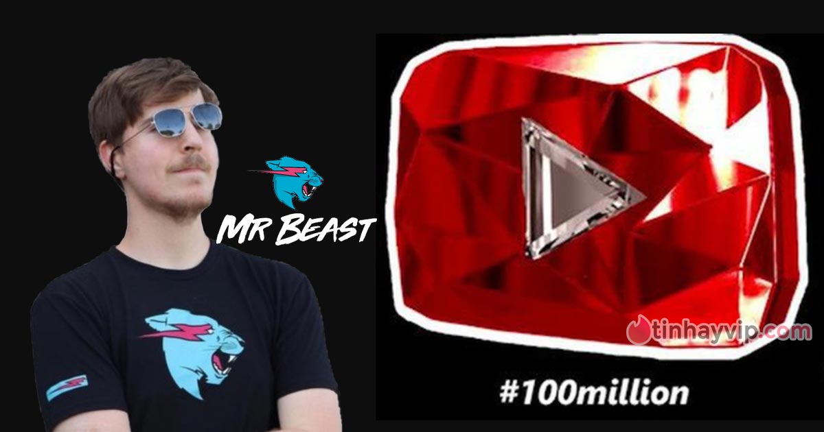 MrBeast chính thức đạt nút Kim Cương Đỏ của Youtube