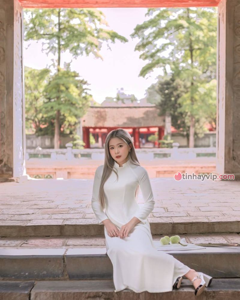 Vợ quốc dân Chao rạng ngời như nàng thơ trong bộ ảnh áo dài trắng