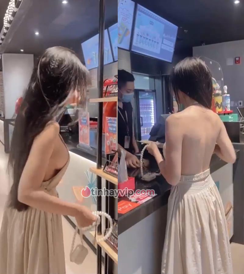 Mai Ngọc Khánh Linh lộ cả vòng 1 no bra khi đi xem phim 1