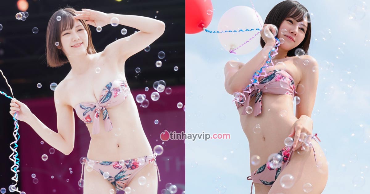 Remu Suzumori xinh hết nấc trong bikini 2 mảnh tại sự kiện ngoài trời