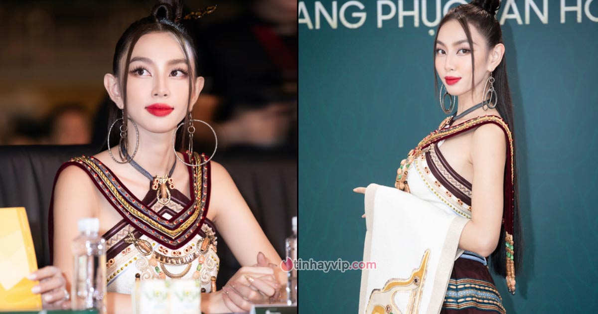 Thùy Tiên tỏa sáng với trang phục dân tộc tại Miss Grand Việt Nam 2022