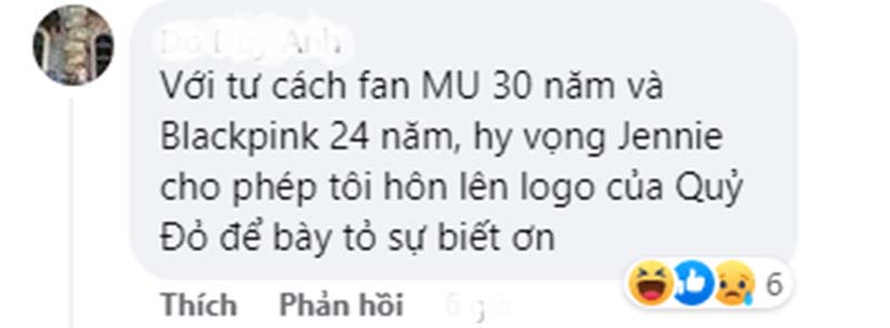 Từ ngày Jennie mặc áo Quỷ đỏ, MU đá đâu thắng đó