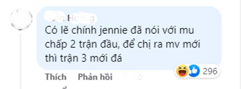 Từ ngày Jennie mặc áo Quỷ đỏ, MU đá đâu thắng đó