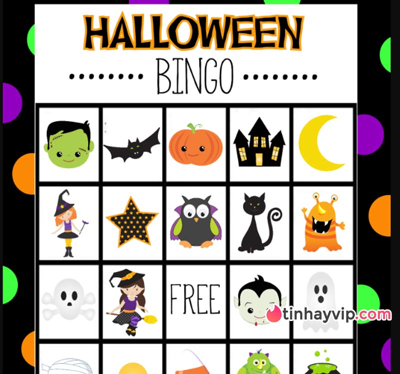 Trò chơi Halloween Halloween Bingo