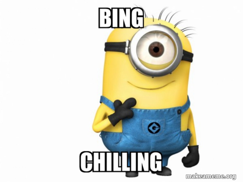 Bing Chilling meme 