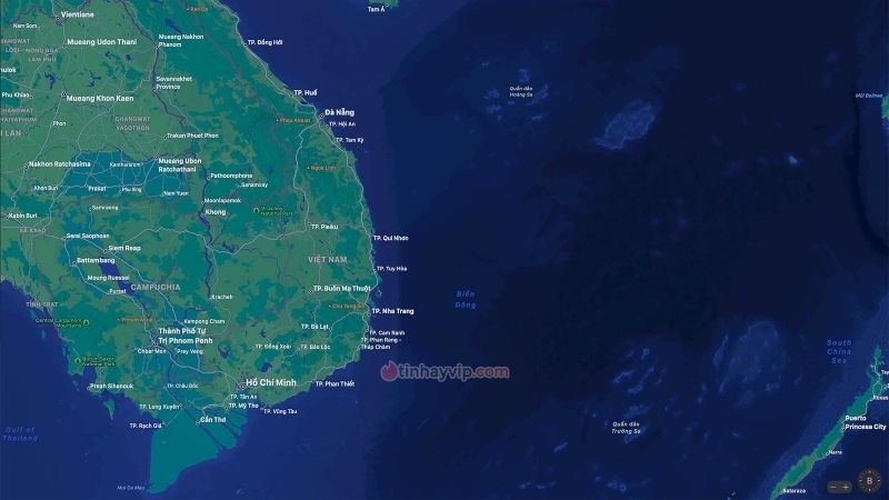 Quần đảo Hoàng Sa và Trường Sa chỉ hiển thị trên Apple Maps với máy cài đặt ở Việt Nam