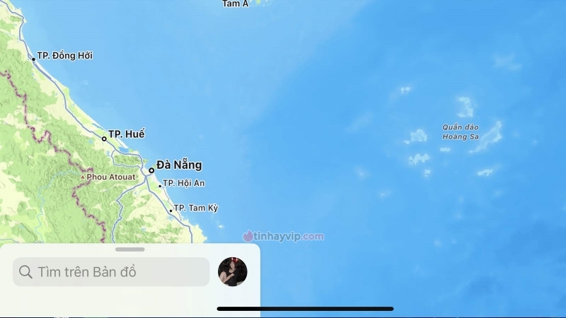 Quần đảo Hoàng Sa và Trường Sa chỉ xuất hiện trên Apple Maps nếu thiết bị được đặt ở Việt Nam.