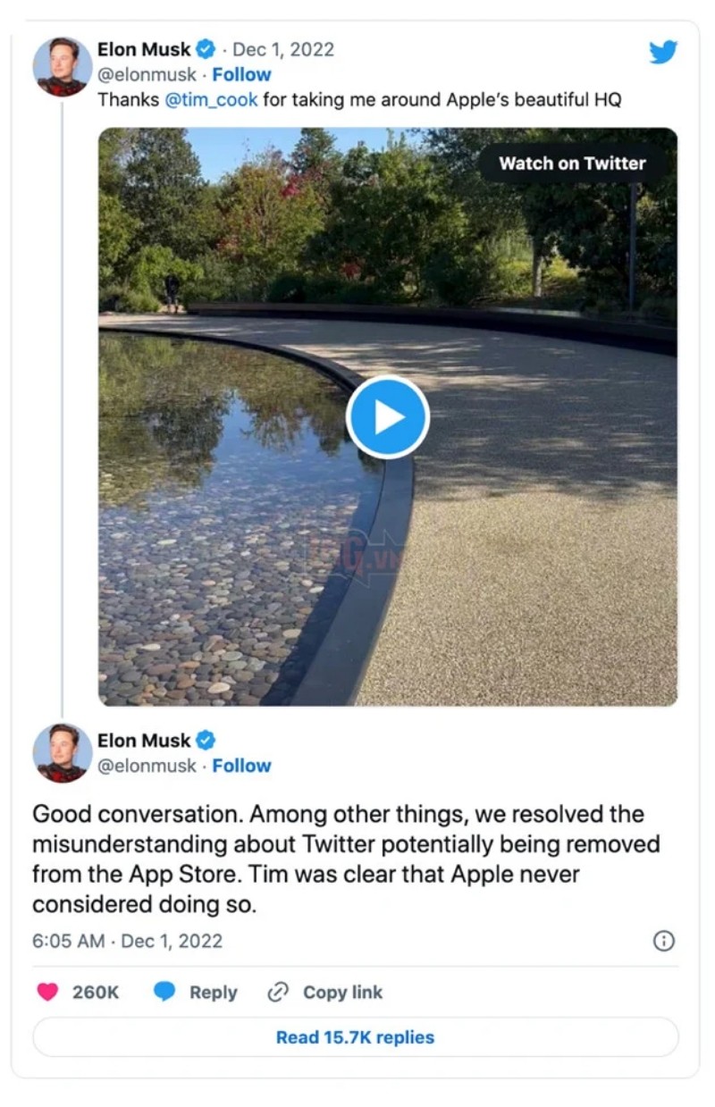 Elon Musk và Tim Cook "bắt tay giảng hòa"