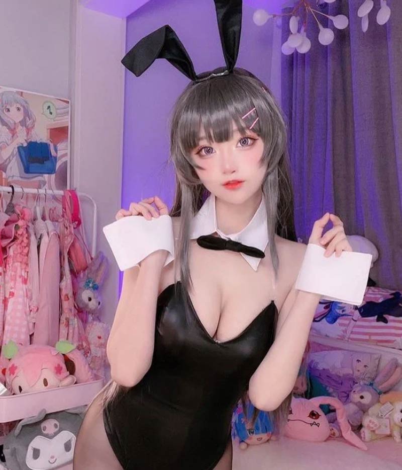 Top ảnh girl xinh cosplay thỏ đen 7