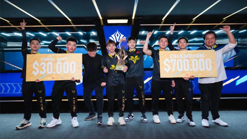 V Gaming nhận thưởng khủng nhất Esports Việt năm 2022