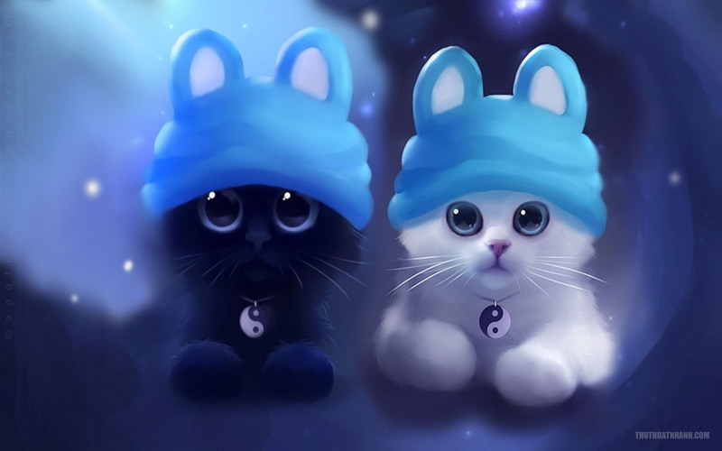 Avatar cặp đôi mèo dễ thương 4