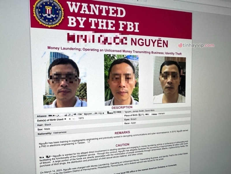 Người Việt bị FBI truy nã được là sinh tại Quảng Bình