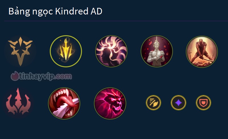 Bảng ngọc Kindred AD.