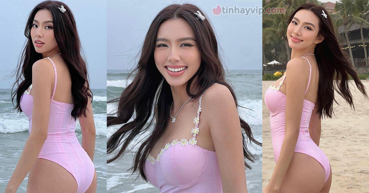Hoa hậu Thùy Tiên gây hot CĐM bởi bộ ảnh quyến rũ trên bãi biển