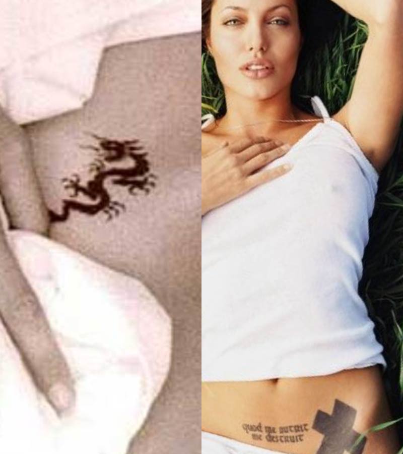 Angelina Jolie tattoos 3
