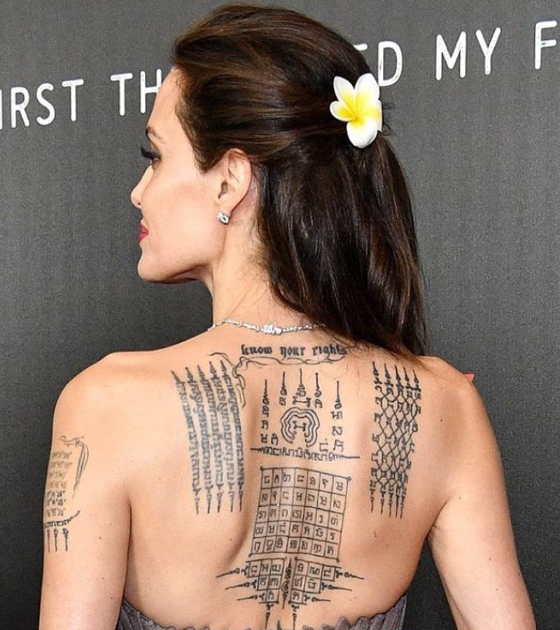 Angelina Jolie tattoos 6
