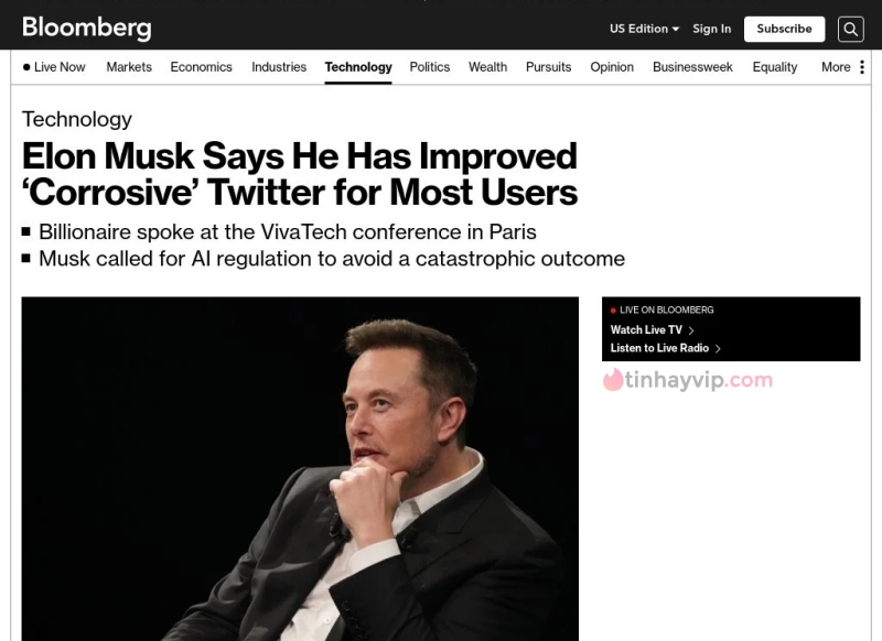 Elon Musk cho rằng Twitter có "tác động ăn mòn" với xã hội