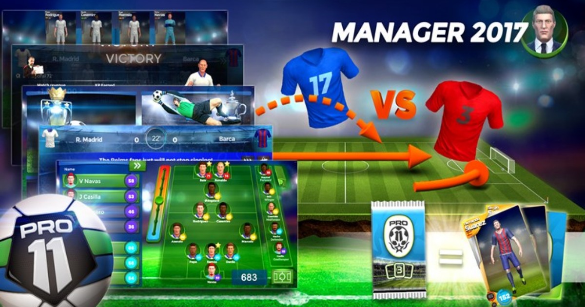 Top game quản lý bóng đá trên mobile hay nhất
