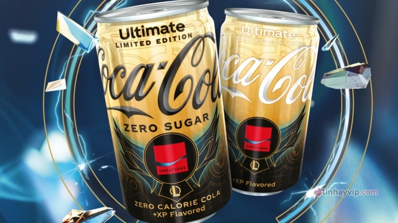 Phiên bản Coca-Cola Ultimate Zero Sugar hợp tác với Riot Games có vị điểm Kinh Nghiệm