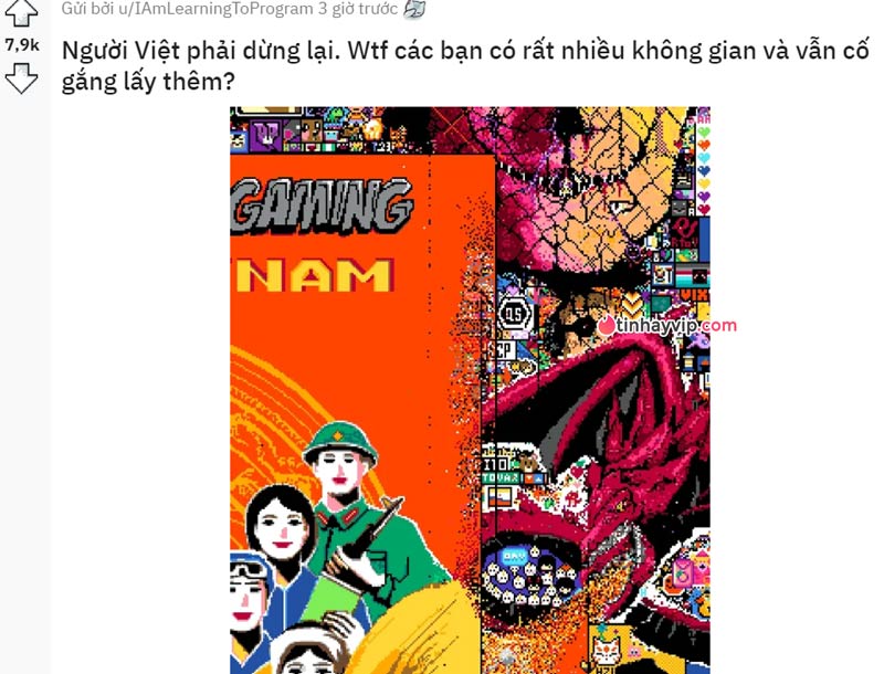 Việt Nam bị chỉ trích trên Reddit Place 2023 2