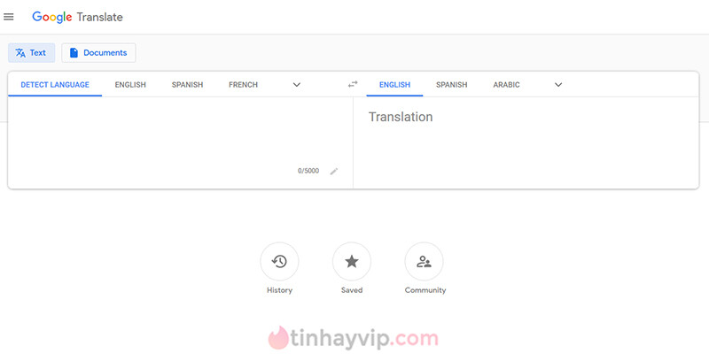 Sử dụng Google dịch