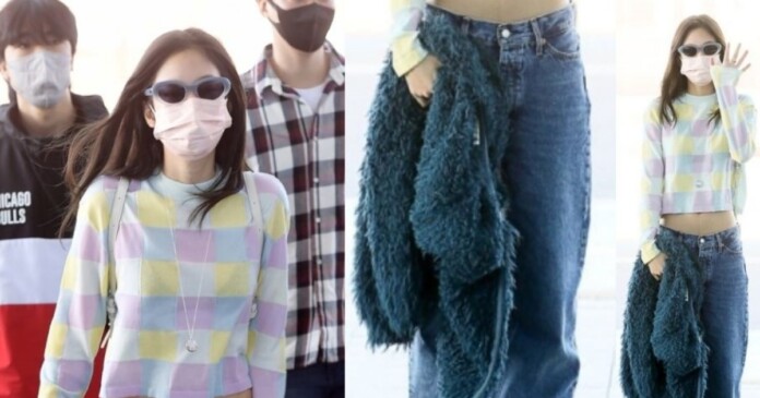 jennie-000 Tổng hợp outfit sân bay của Jennie BlackPink