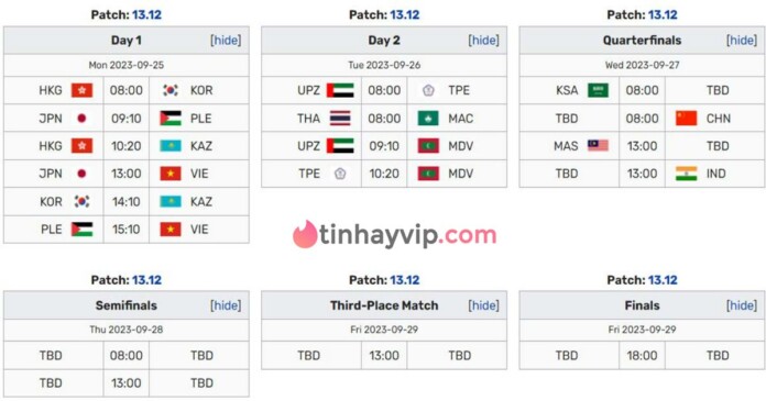 lmht-asiad-19-ket-qua-boc-tham-chia-bang-0 LMHT ASIAD 19: Chi tiết thời gian, bảng đấu, kết quả