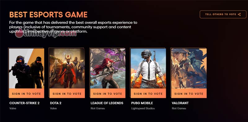 27. Best Esports Game - Trò chơi thể thao điện tử hay nhất The Game Awards 2023