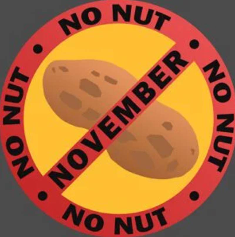 Top ảnh meme No Nut November 1