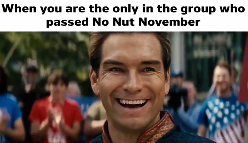 Top ảnh meme No Nut November 7