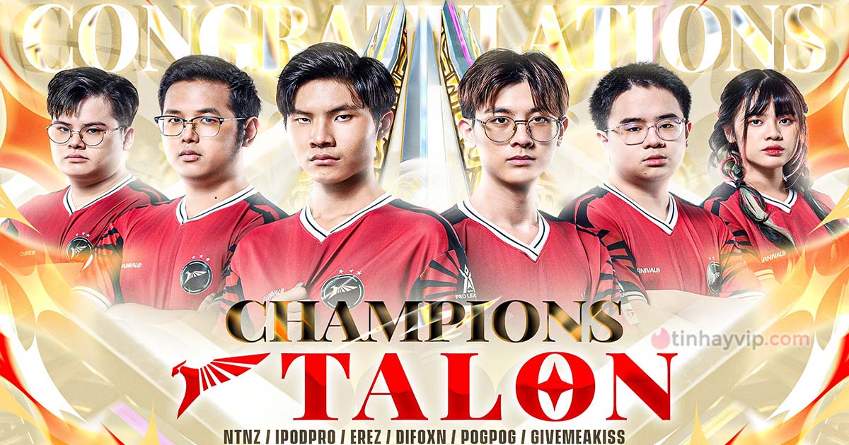 Đại diện Thái Lan - Talon Esports giành cúp vô địch AIC 2023