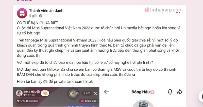 Lý do của BTC Miss Supranational VietNam 2022 không hề thuyết phục