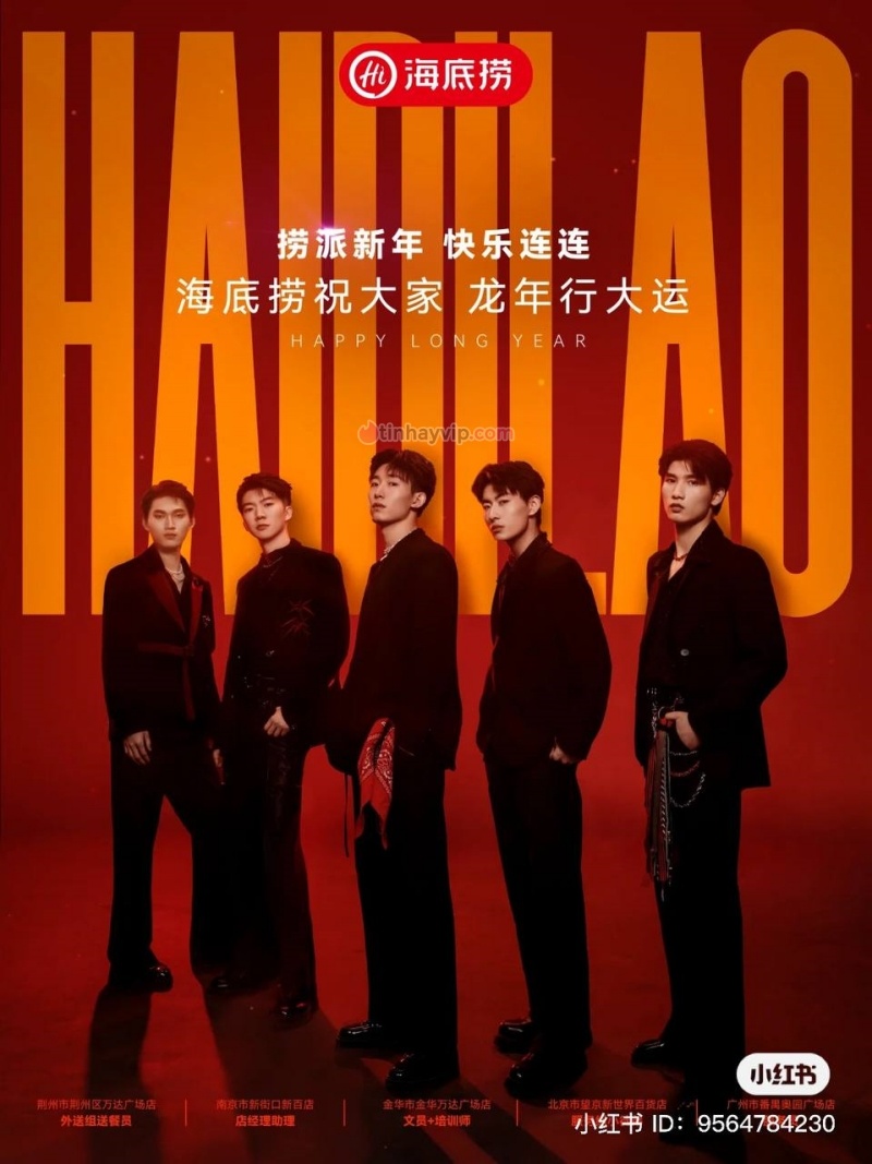 5 thành viên nhóm nhạc là các nhân viên ưu tú của Haidilao